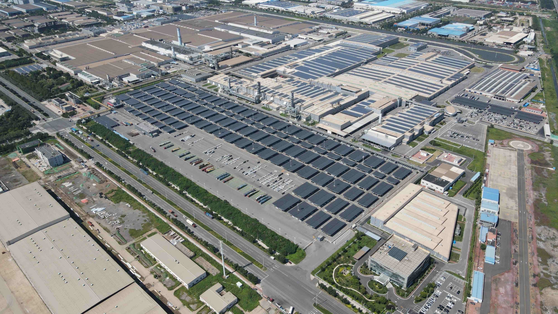 【粉色视频下载新能源】承建的天津一汽豐田分布式光伏發電項目全麵竣工